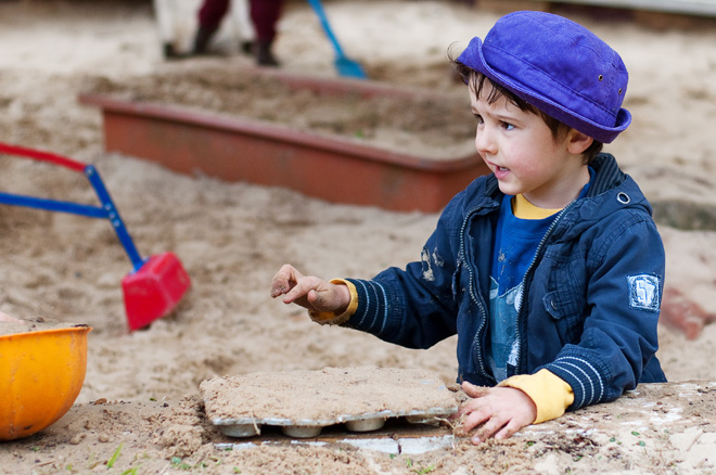 Preschool sandpit